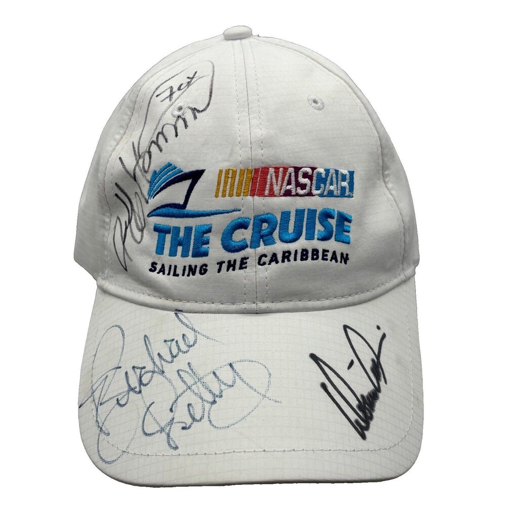 NASCAR The Cruise Sailing Caribbean Autographed Hat Cap Richard Petty Signed